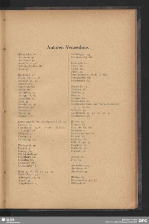 Autoren-Verzeichnis