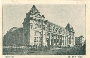 Erster Weltkrieg - Postkarten "Aus großer Zeit 1914/15". "Bucuresti - Die Post - Posta"