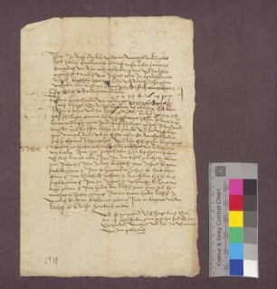 Güter- und Einkünfteverzeichnis ohne Angabe des Besitzers aus Wyhlen bei Basel; Abschrift aus einem Hauptbrief von 1343 März 31.