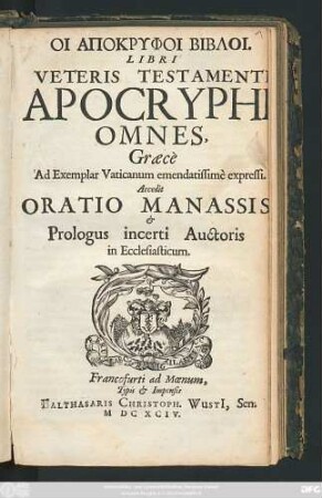 Oi Apokryphoi Bibloi