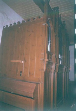 Orgel von Friedrich Friese  (1874). Gallin-Kuppentin, Dorfkirche Kuppentin