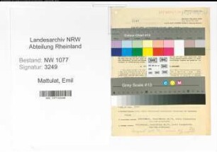 Entnazifizierung Emil Mattulat , geb. 14.09.1890 (Polizist)