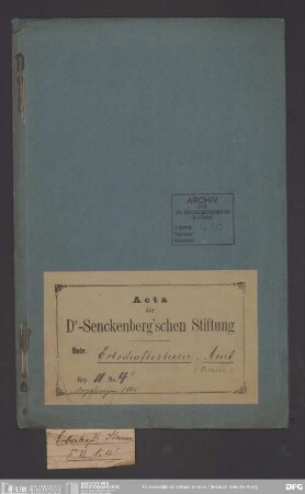 Erbschaftssteuer