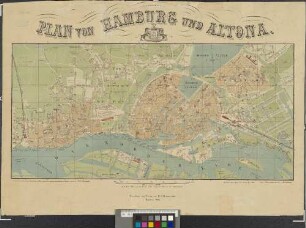 Plan von Hamburg und Altona