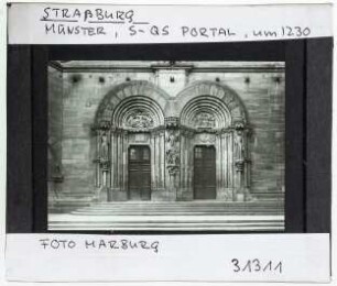 Straßburg: Münster, Querschiff, Portal