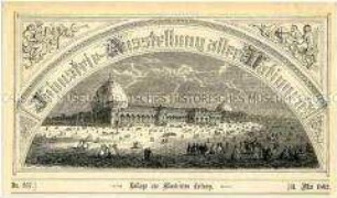 Kristallpalast in London auf der Weltausstellung 1862 - Beilage der Leipziger Illustrierten Zeitung