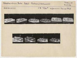 Modell: Stadtzentrum Berlin (Forum zwischen Rathaus- und Liebknechtstraße). Berlin, Mitte, Rathausstraße (ehem. Königstraße)/Liebknechtstraße (ehem. Kaiser-Wilhelm-Straße, heute Karl-Liebknecht-Straße)