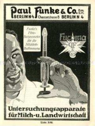 Untersuchungsapparate für Milch- und Landwirtschaft
