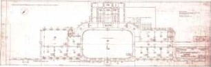 Neureuther, Gottfried von; Ludwigshafen; Direktionsgebäude der pfälzischen Eisenbahn - Hauptbau (Grundriss)