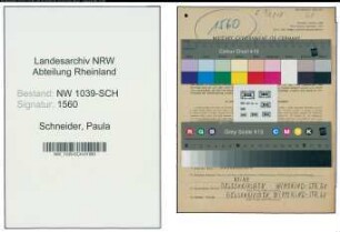 Entnazifizierung Paula Schneider , geb. 13.08.1911 (Prokuristin)