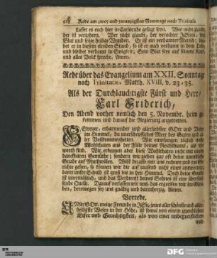 Rede über das Evangelium am XXII. Sonntage nach Trinitatis