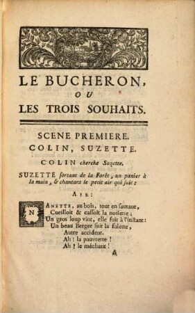Le Bûcheron, Ou Les Trois Souhaits : Comédie En un Acte, mêlée d'Ariettes