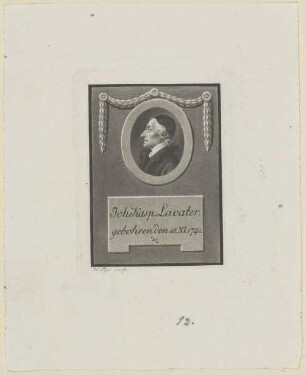 Bildnis des Johann Caspar Lavater