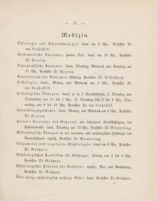17-20, Medizin