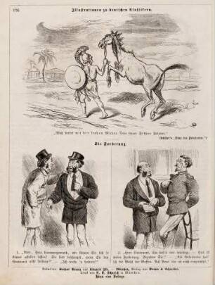 "Illustrationen zu deutschen Klassikern" "Die Forderung"