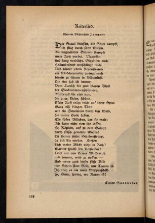 158, 13. Reiterlied