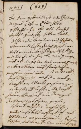659-676, 10. Juli 1784 Bei dem Gottesdienst... - 13. Juli 1784 Forts. n. p. 664