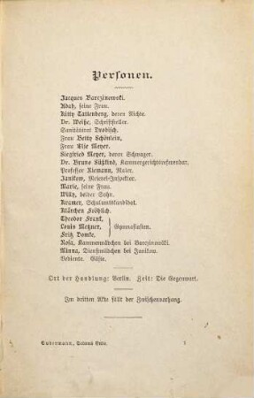 Sodoms Ende : Drama in 5 Akten von Hermann Sudermann