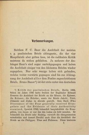 Der Römerbrief beurtheilt und geviertheilt