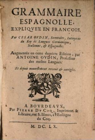 Grammaire Espagnole