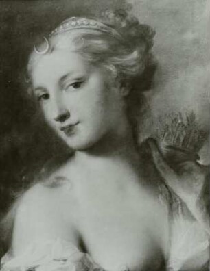 Diana in rosarotem Gewande