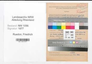 Entnazifizierung Friedrich Von Ruedon , geb. 14.07.1913 (Diplomlandwirt)