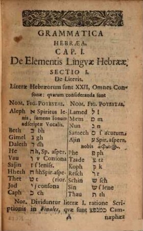 Grammatica hebraea