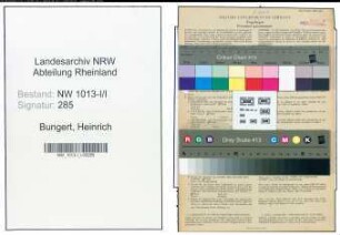 Entnazifizierung Heinrich Bungert , geb. 12.09.1914 (Baecker)