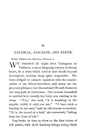 V. - VALENCIA, ALICANTE, AND ELCHE