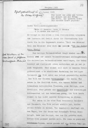 Neujahr 1935.