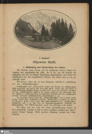 1. Entstehung und Ausbreitung des Lichtes