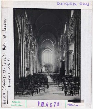 Autun: Kathedrale Saint-Lazare, Inneres nach Osten