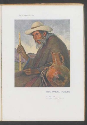 Arte argentino : "Don Panta Vilques", óleo de Jorge Bermúdez - [Ilustración]