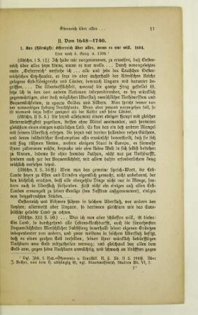 II. Von 1648-1740