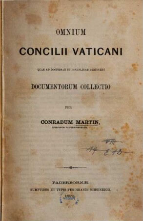 Omnium Concilii Vaticani quae ad doctrinam et disciplinam pertinent documentorum collectio