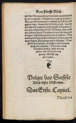 Volget das Sechste Buch diser Historien.