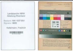 Entnazifizierung Friedrich Kellermann , geb. 29.04.1898 (Inspektor)