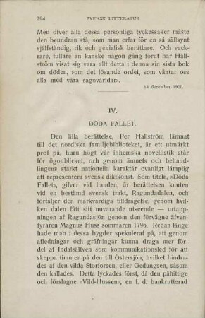 IV. Döda Fallet.