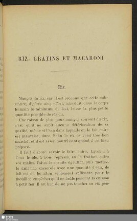 Riz, Gratins et Macaroni