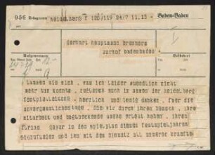 Brief von Rudolf K. Goldschmit-Jentner an Gerhart Hauptmann