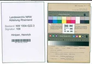 Entnazifizierung Heinrich Hintzen , geb. 04.03.1896 (Vorarbeiter)