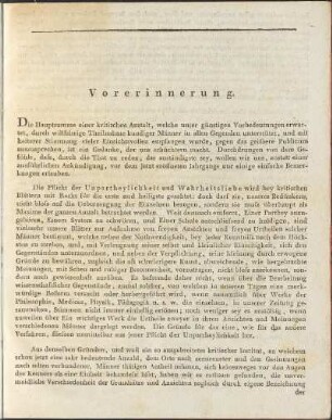Vorerinnerung