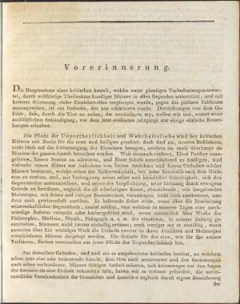 Vorerinnerung
