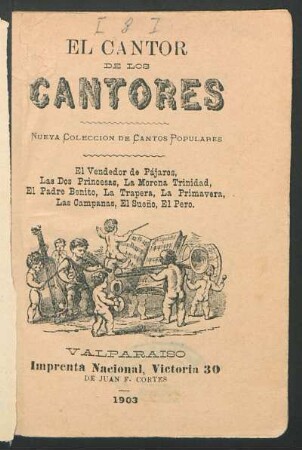 El cantor de los cantores : nueva colección de cantos populares