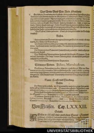 Cap. LXXXIII. Von Melissen.