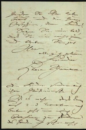 Brief von Clara Schumann an ... Schmitt : Brief von Clara Schumann an ... Schmitt. London, 18.04.1873 Brief (Seite 6). Dresden: SLUB Mscr.Dresd.App.1524,35