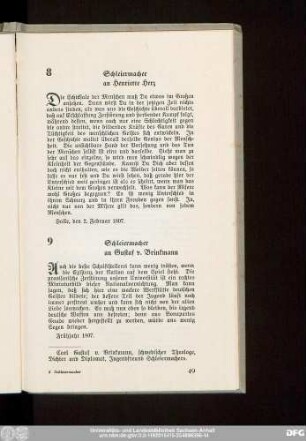 8. [Schleiermacher an Henriette Herz.]