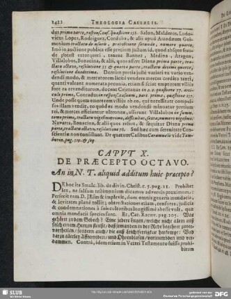 Caput X. De Praecepto Octavo