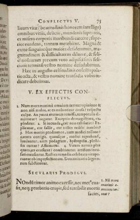 V. Ex Effectis Conflictus.
