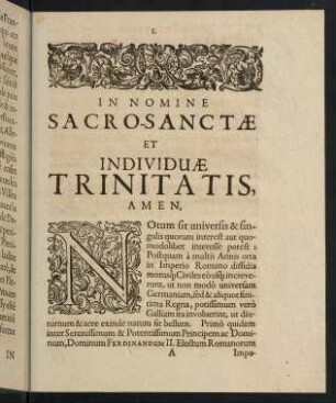 1-47, In Nomine Sacro-Sanctae et Individuae Trinitatis, Amen.